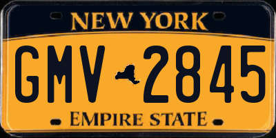 NY license plate GMV2845