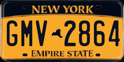 NY license plate GMV2864