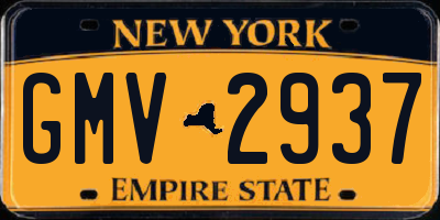 NY license plate GMV2937