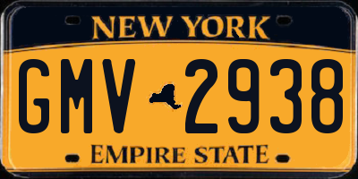 NY license plate GMV2938