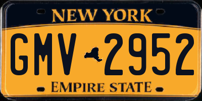 NY license plate GMV2952