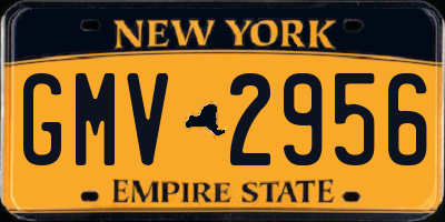 NY license plate GMV2956