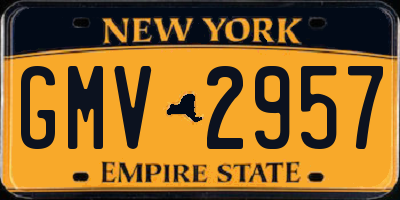 NY license plate GMV2957