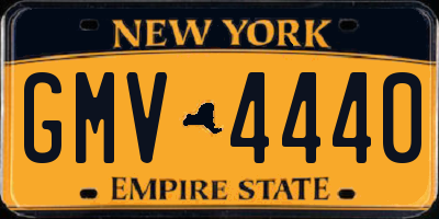 NY license plate GMV4440