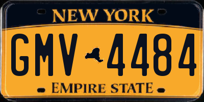NY license plate GMV4484