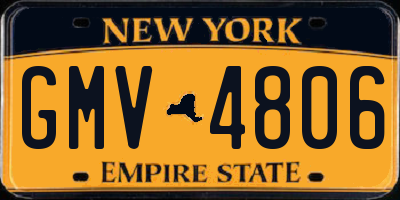 NY license plate GMV4806