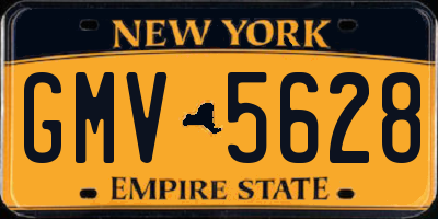 NY license plate GMV5628