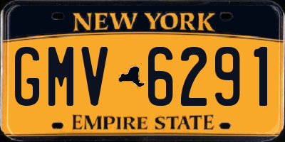 NY license plate GMV6291