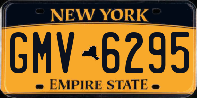 NY license plate GMV6295