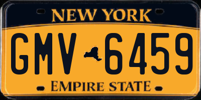 NY license plate GMV6459
