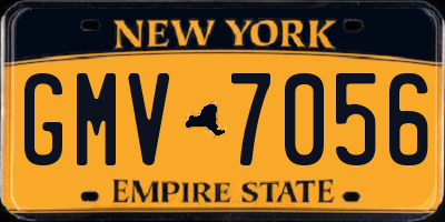 NY license plate GMV7056