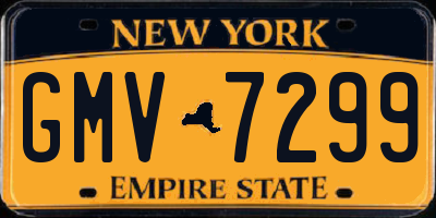 NY license plate GMV7299
