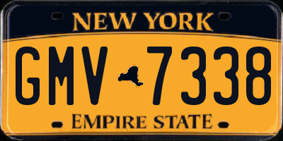 NY license plate GMV7338