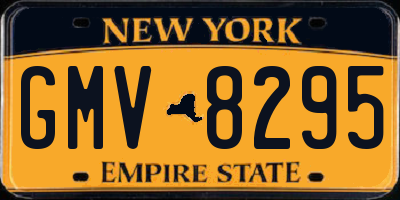 NY license plate GMV8295