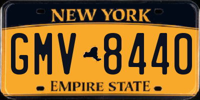 NY license plate GMV8440