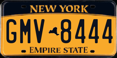 NY license plate GMV8444