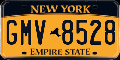 NY license plate GMV8528