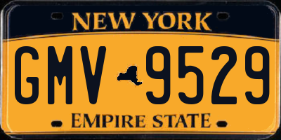 NY license plate GMV9529