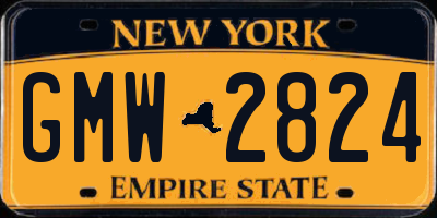 NY license plate GMW2824