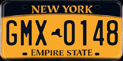 NY license plate GMX0148
