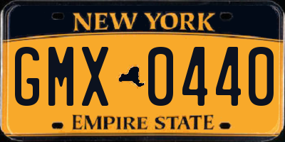 NY license plate GMX0440