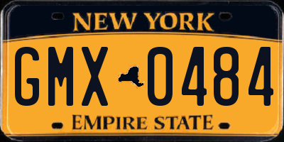 NY license plate GMX0484