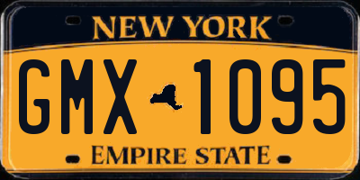 NY license plate GMX1095