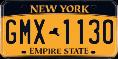 NY license plate GMX1130