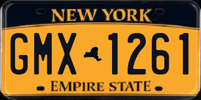 NY license plate GMX1261