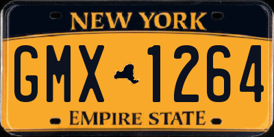 NY license plate GMX1264