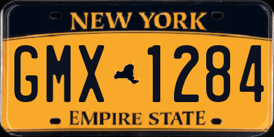 NY license plate GMX1284