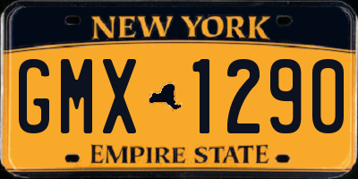 NY license plate GMX1290