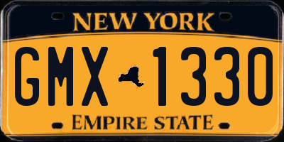 NY license plate GMX1330