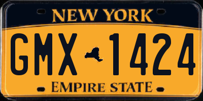 NY license plate GMX1424
