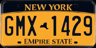 NY license plate GMX1429