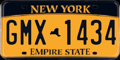 NY license plate GMX1434
