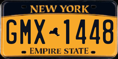 NY license plate GMX1448