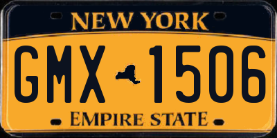 NY license plate GMX1506