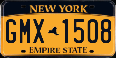 NY license plate GMX1508
