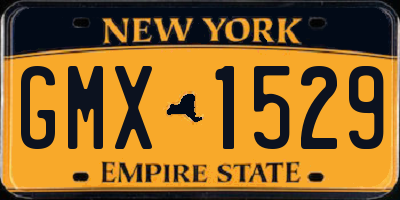 NY license plate GMX1529