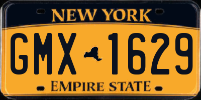 NY license plate GMX1629