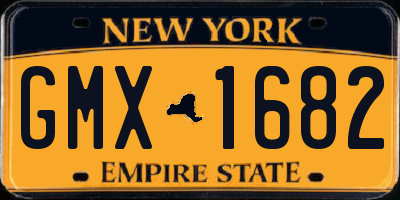 NY license plate GMX1682