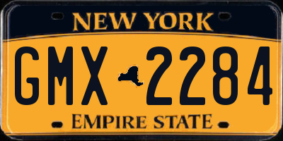 NY license plate GMX2284