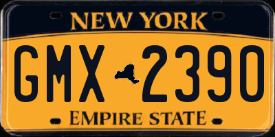 NY license plate GMX2390