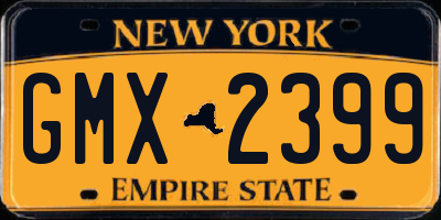 NY license plate GMX2399