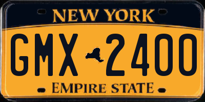 NY license plate GMX2400