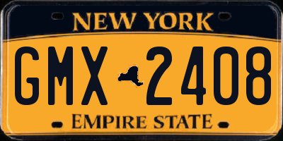 NY license plate GMX2408