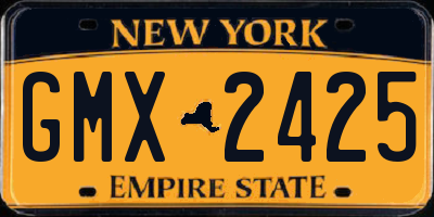NY license plate GMX2425
