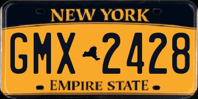 NY license plate GMX2428