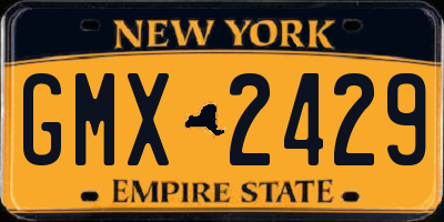 NY license plate GMX2429